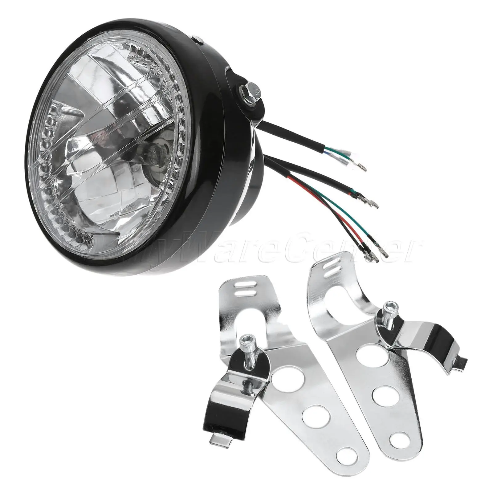 Фара мотоциклетная круглая 7 дюймов H4 с поворотником|lamp lamp|lamp forlamp led |