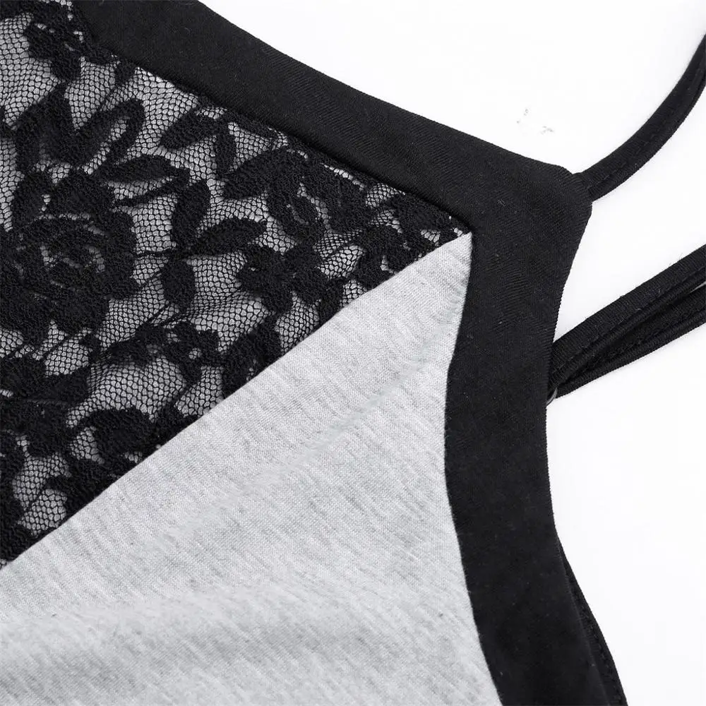 2019 для женщин Мода плюс размеры Винтаж кружево шить жилет рубашка Повседневный