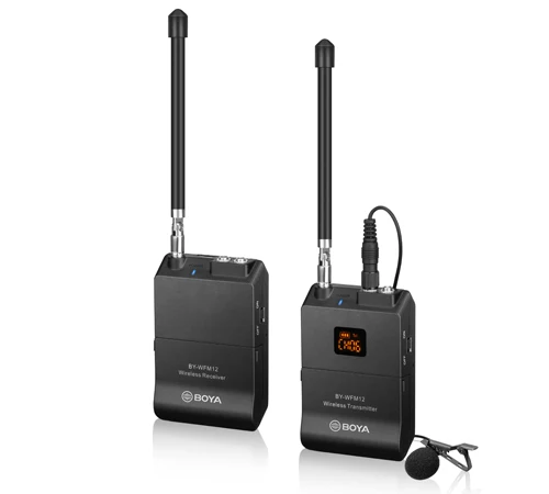 

BOYA BY-WFM12 Professional VHF Wireless Microphone System for iPhone Canon DSLR Camcorder Audio Recorder PK WM4 BY-WM4