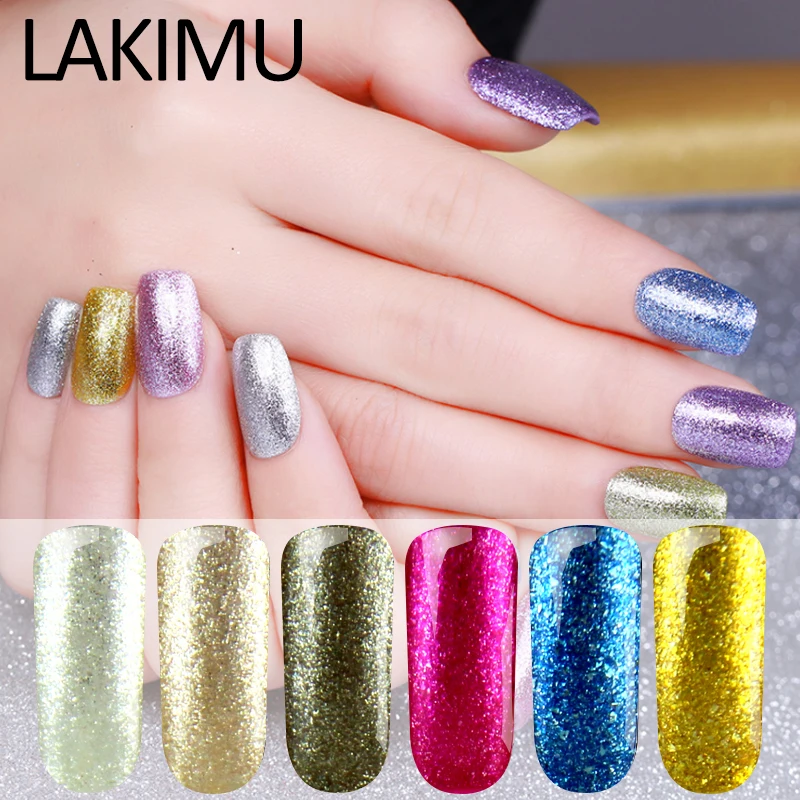 Lakimu/Новинка 2018 года гелевые Платиновые Блестки для ногтей цветные УФ гель