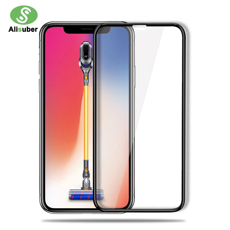 Alisuber закаленное Стекло для iPhone X Экран протектор изогнутые полный охват х Тонкий