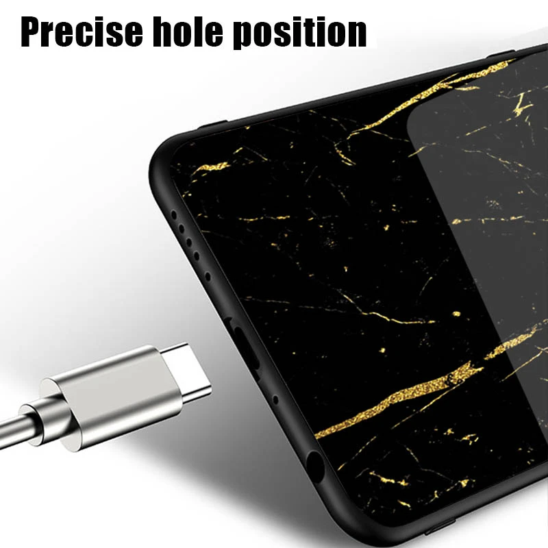 Marble Star Space Tempered Glass Case For Huawei Honor 7A 7X 7C 9i 8Pro View 10 Play Soft Edge Cases for G9 Plus Y9 2018 Cover |