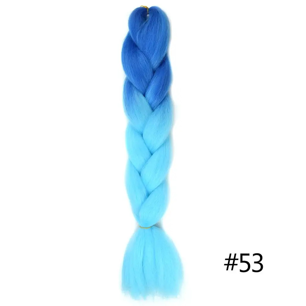 Chorliss 2"(65 см) 613TL. Голубой синтетические волосы для наращивания на крючках косички огромные косички Омбре плетение волос 100 г/упак. 1 шт - Цвет: #30