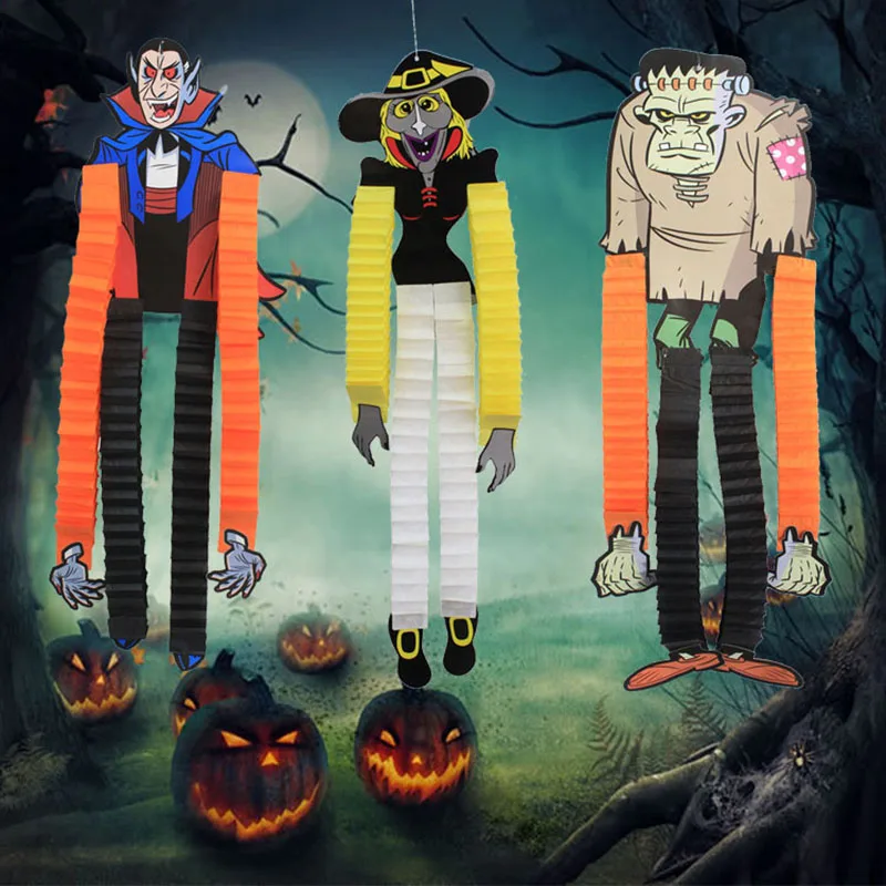 

Привидения QuickDone для Хэллоуина, подвесные привидения, дом с привидениями, для вечеринки, сделай сам, декор для Хэллоуина, вампир, зомби, потян...