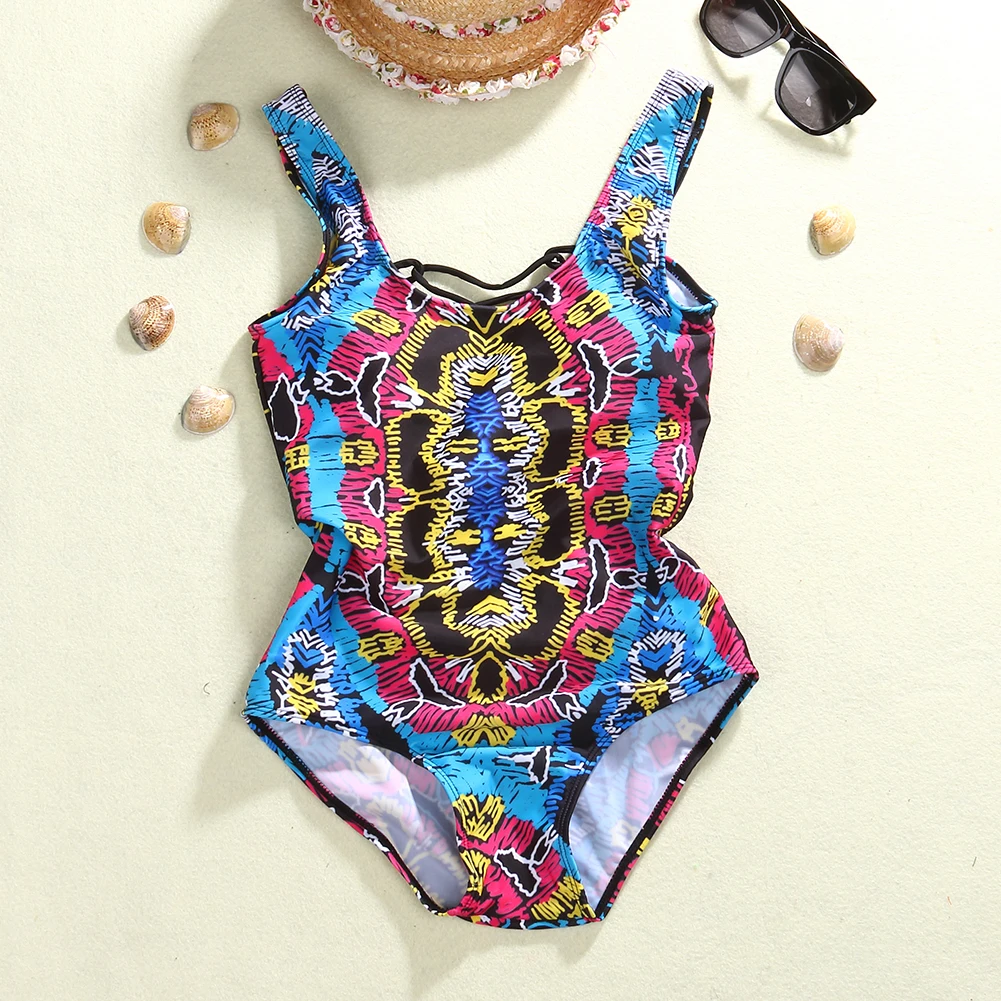 Бикини Для женщин принт купальник-бикини с цветочным принтом костюмы лифом