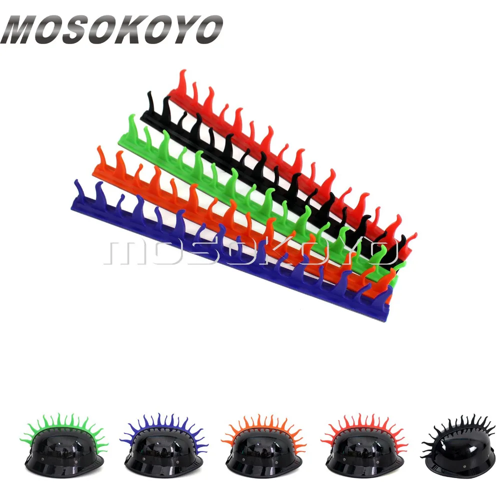 

Мотоцикл Mohawk наклейка на шлем BMX Capacete Fireblade резиновая ручка на Warhawk полоски черный синий оранжевый красный зеленый