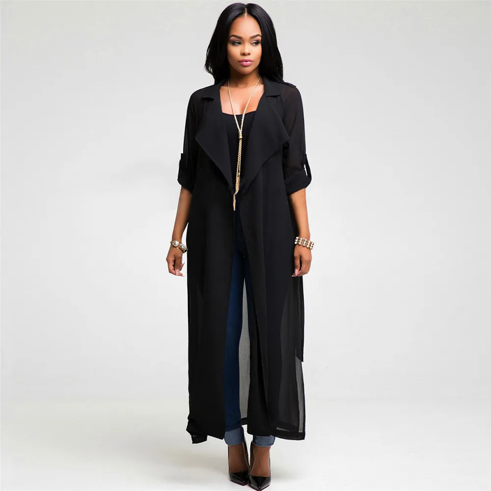 Blusas mujer de moda 2019 Мода удлинить Перспектива с открытой спиной Сплит лацкане