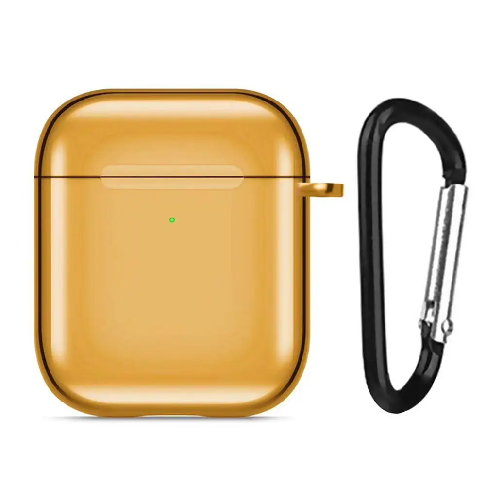 Новое покрытие ТПУ чехол Drop proof bluetooth наушники для Airpods с крюком качественная