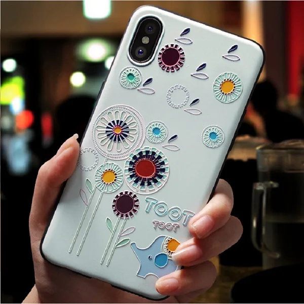 Милый 3D тисненый мультяшный узорный чехол для телефона для VIVO V15 чехол s Мягкий силиконовый чехол для VIVO Y91C чехол - Цвет: 6
