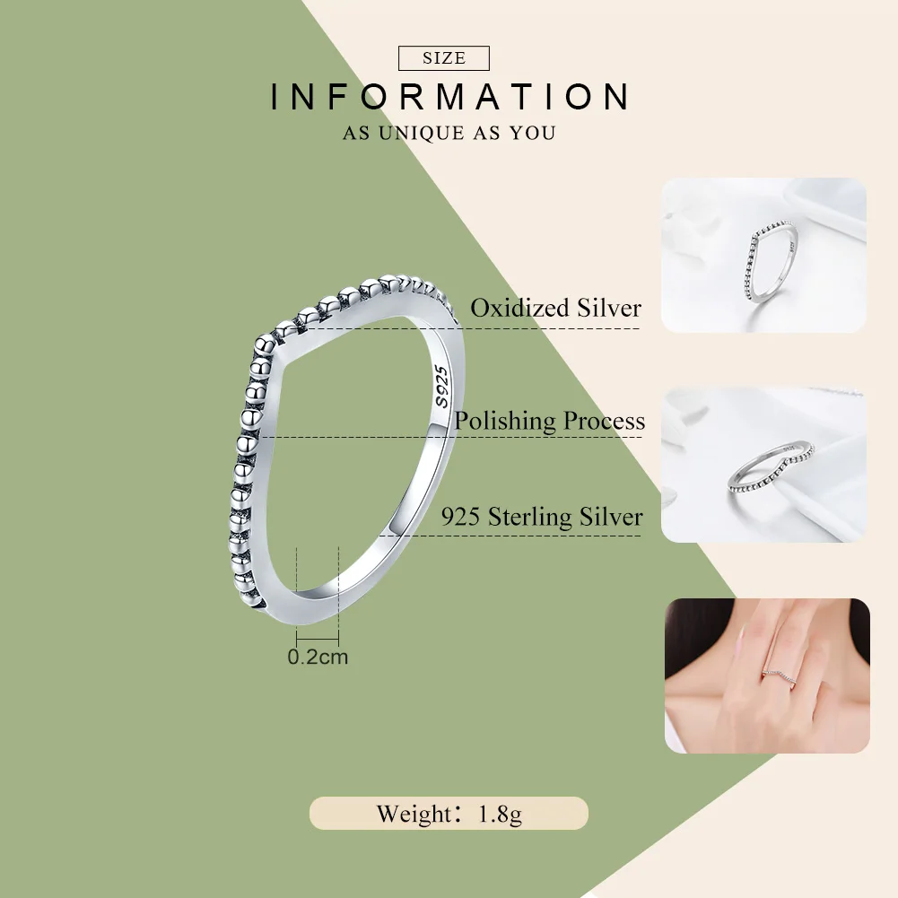 Женское составное кольцо из серебра 100% пробы с бусинами|finger ring|brand rings for womenfashion women