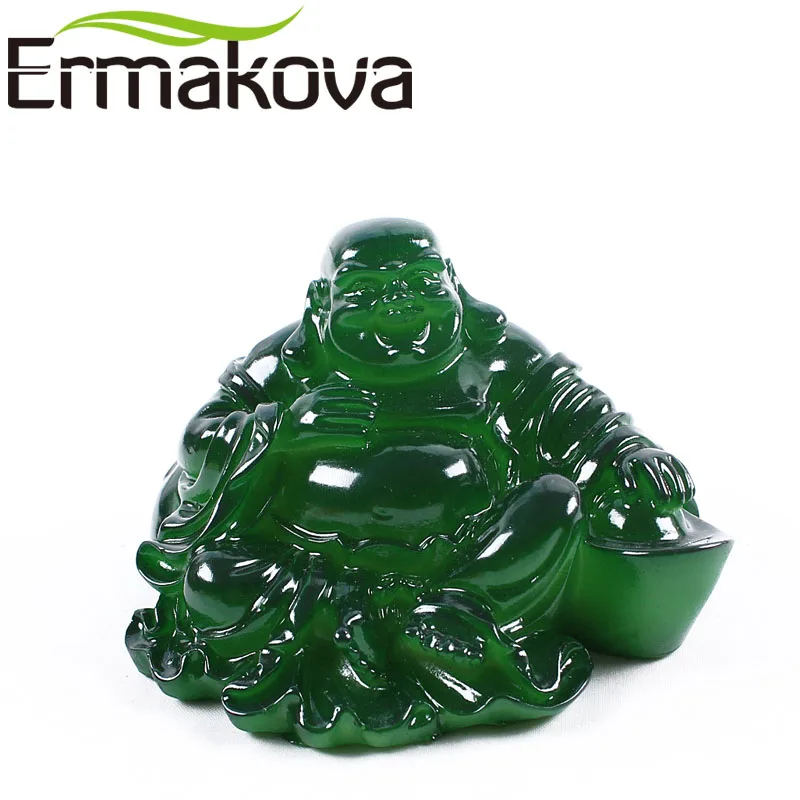Ермакова Смола меняющая цвет статуя китайская статуэтка Будды фэн-шуй счастливый Чай игрушка для домашних животных украшение дома украшения подарок