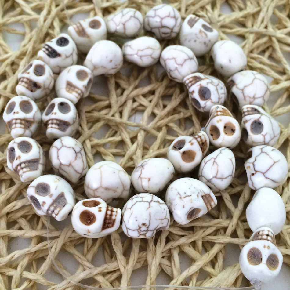 Бусины-бирюзы разных цветов в форме призрака 13 мм | Украшения и аксессуары