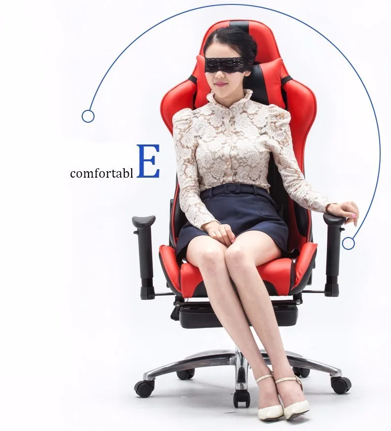 Multifunctional Fashion Boss Chair WCG Computer Gaming Chair Household Reclining Office Chair With Footrest Racing Seat