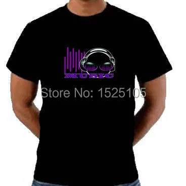 Светодиодная футболка со звуковым активным эквалайзером 4 шт. инвертор с