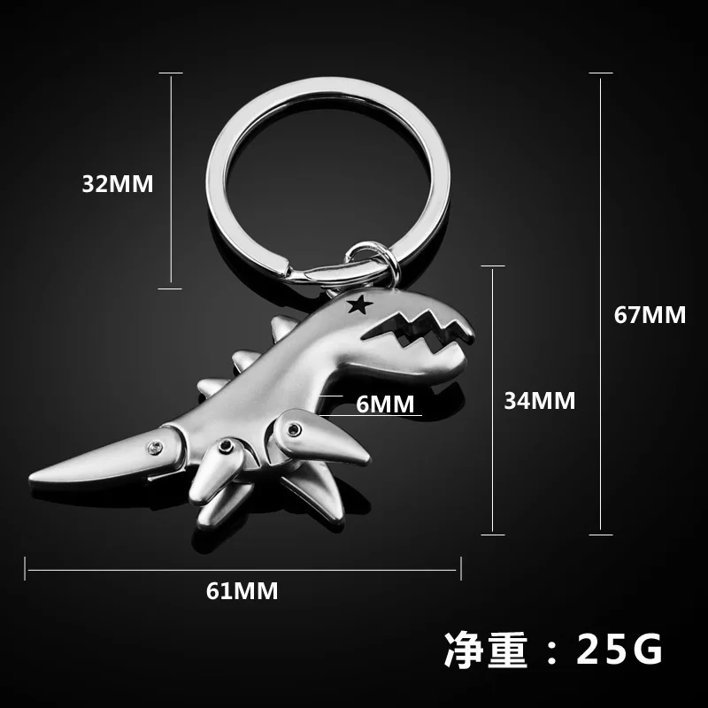 1 шт. 3 цвета 3D подвижный брелок для ключей динозавры эпоха динозавров DIY ручной