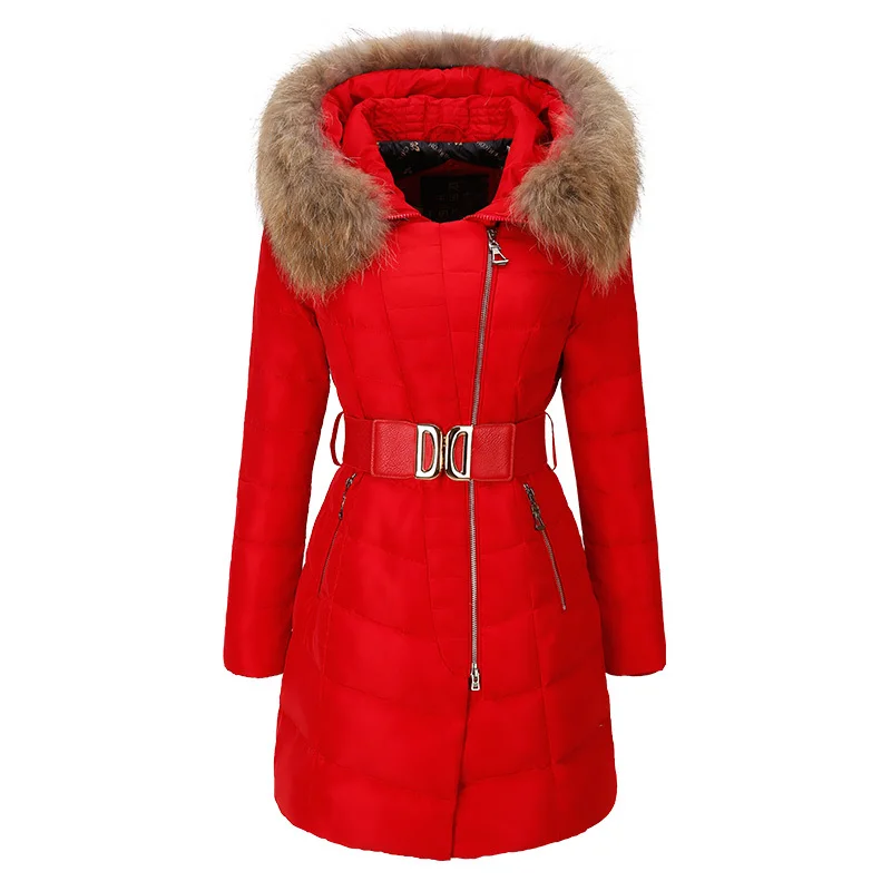 Минни Маус Abrigos Mujer Invierno 2018 Для женщин Зима плюс Размеры куртка с капюшоном ремень