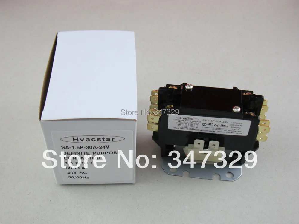 Hvacstar SA 1.5P 30A 24V контактор определенного назначения 1 5 полюса 30FLA AC катушка DP