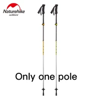 naturehike 5 section ultralight walking stick carbon fiber cork adjustable trekking pole hiking stick one piece nh17d005 d