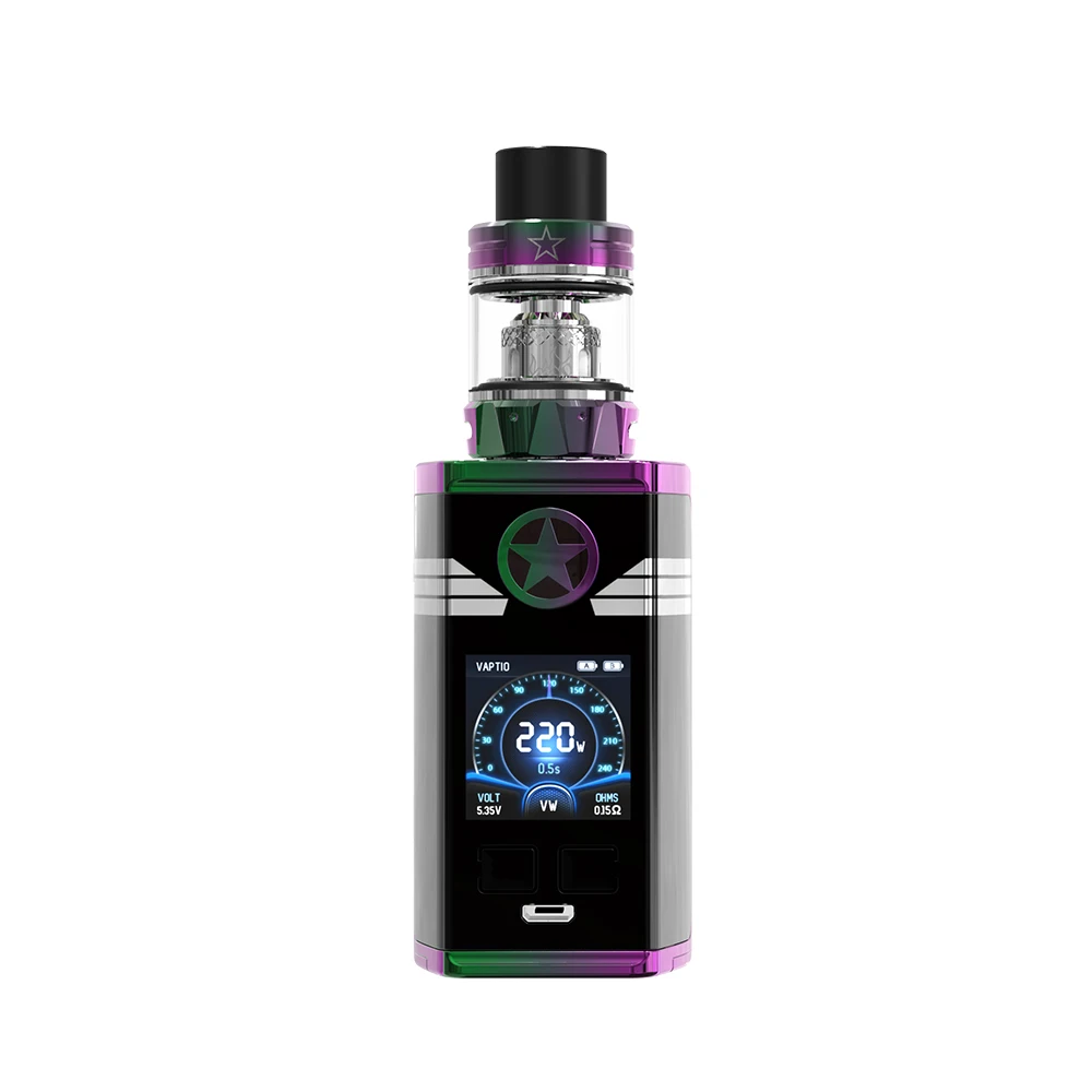 Подарок vape жидкость Vaptio капитан 220 Вт комплект 2 0 мл танк распылитель электронная