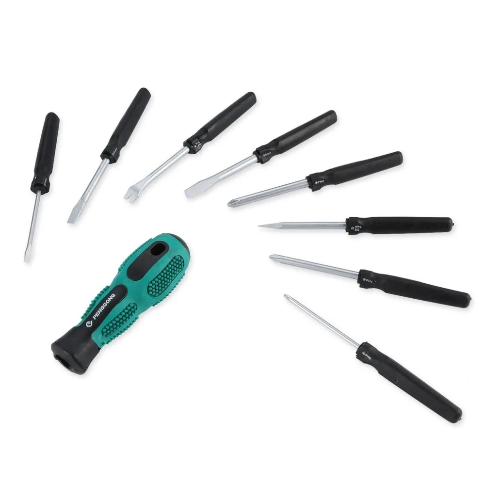 Portable High Quality Precision Screwdriver 9 in 1 Tool Kit Magnetic Set Ergonomic Design for Technicians Repair | Инструменты