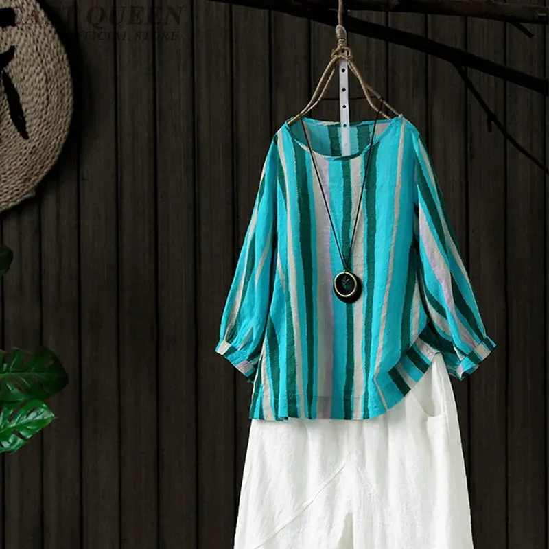 

Традиционная китайская одежда для женщин, топы и блузки, льняная рубашка в восточном стиле, Женский Топ чонсам, китайская одежда FF766