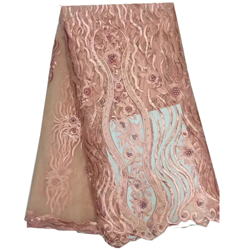 Африканский французский Кружево Ткань высокое качество 2017 Тюль Лидер продаж для