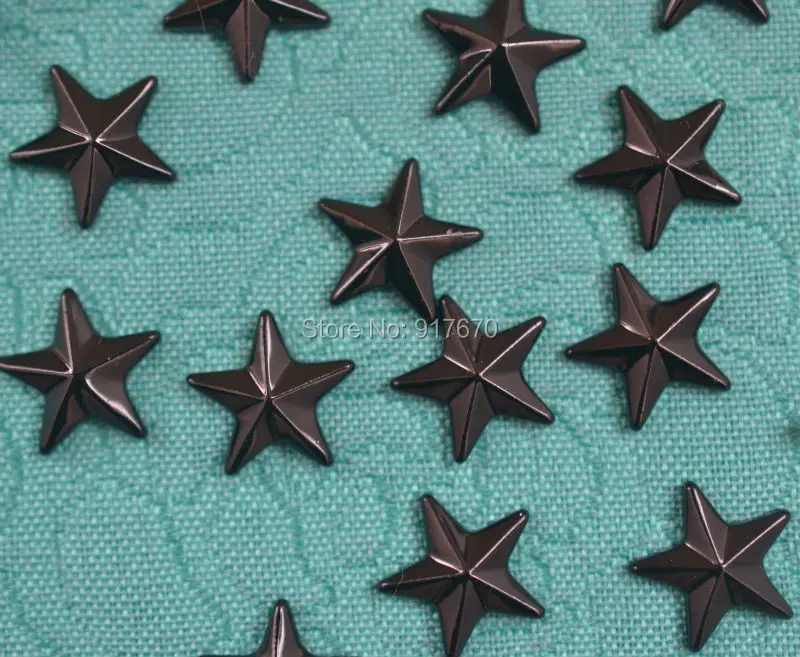 DIY 7mm pyramid studs in Black 300pcs Studs And Spikes Craft Cool Star 200pcs Punk Garment Rivets For Clothes Bag Shoes | Дом и сад