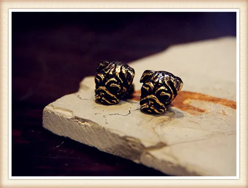 Серьги мопса для женщин и мужчин новые модные серьги с животными часов женские