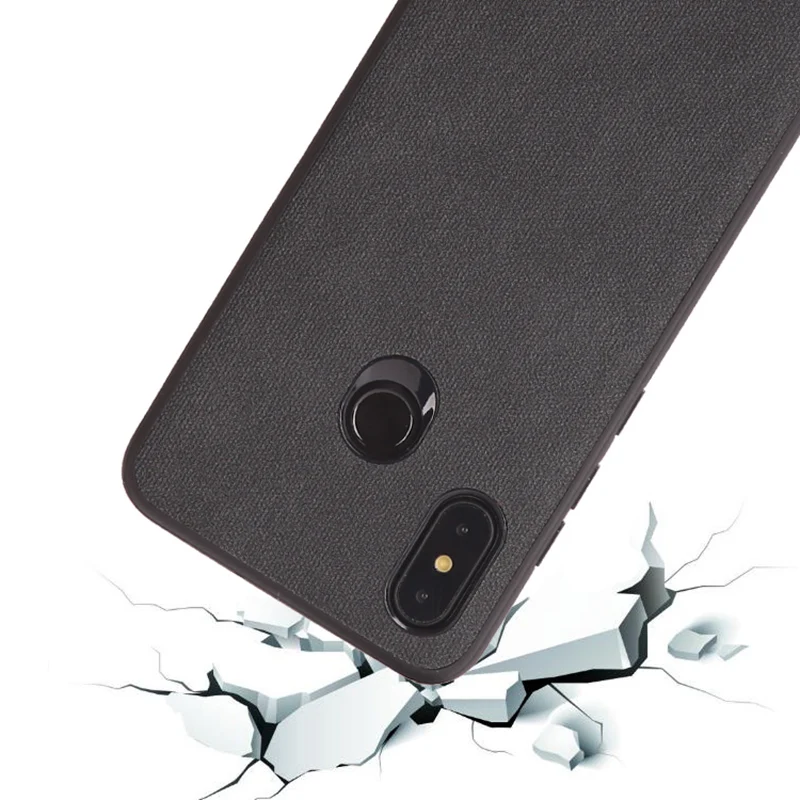 Роскошный чехол для телефона Xiaomi Mi 8 lite A1 A2 Mix 2S Max 3 с тканевой текстурой мягкий Redmi