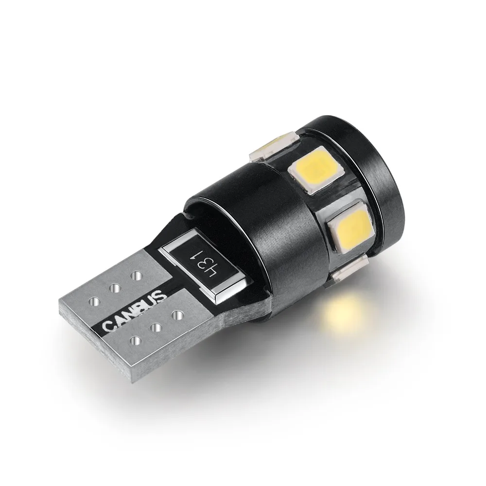 1000 шт. T10 W5W 194 168 светодиодный CANBUS без ошибок автомобильные лампы 2835SMD 9 светодиодный s Авто зазор для парковочного места боковой свет белый 12 В