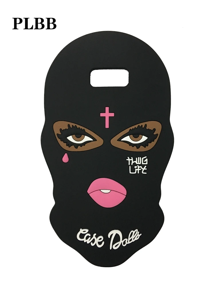 3D Big Eyes Mask Teared Girl Jesus Christian Cross Silicone Phone Case for Samsung Galaxy Note 8 S6 Edge Plus S7 S8 S9 |