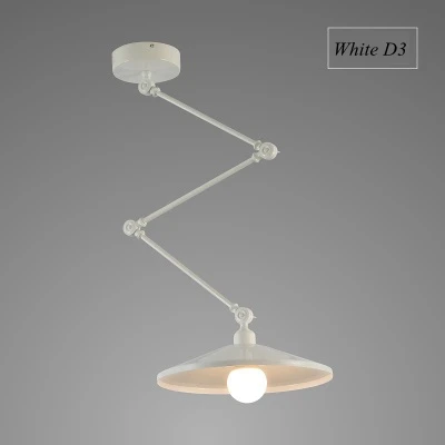 White D3 Скандинавские DIY подвесные светильники, складные железные лампы, подвесной светильник для спальни, кабинета, бара, ресторана, креативные регулируемые светильники - Цвет корпуса: White D3