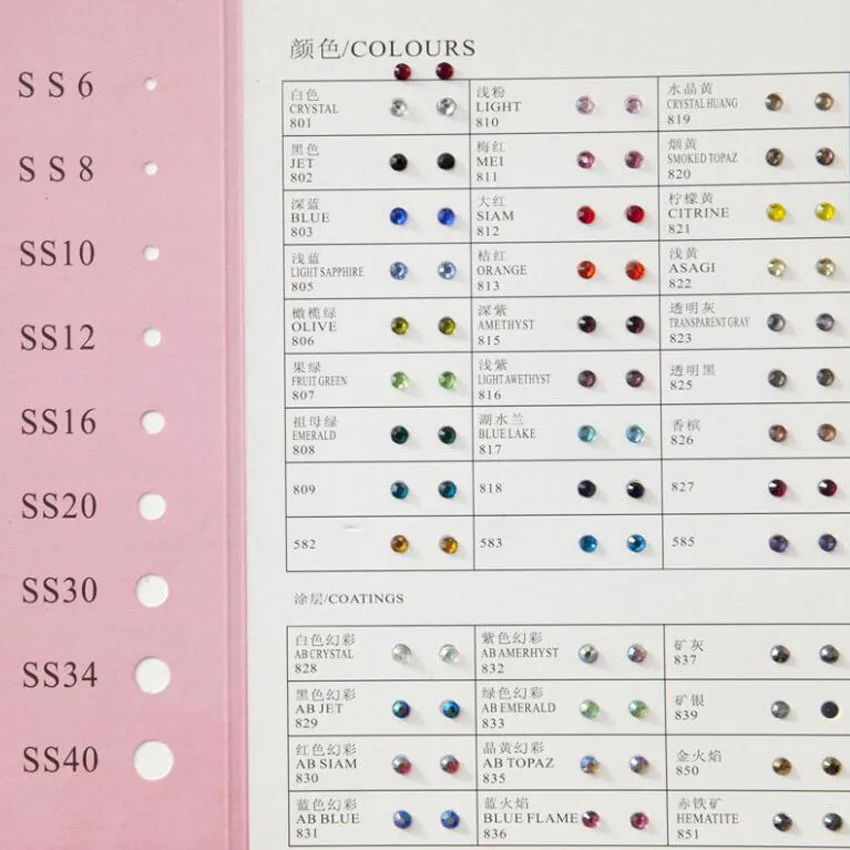 MHS.SUN Siam Red DMC Hotfix Rhinestone SS6 SS10 SS16 SS20 SS30 Glass Crystals Stones Hot Fix With Glue Iron-On FlatBack