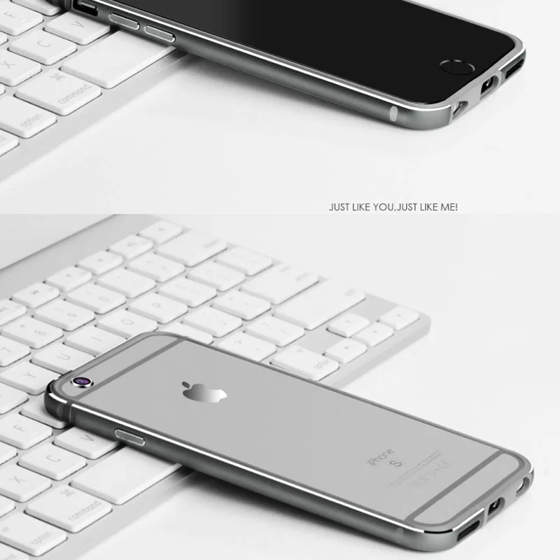 LuckGuard бампер чехол для телефона iphone 6 6S plus s плюс Luxuy алюминий металла рамки Мягкие