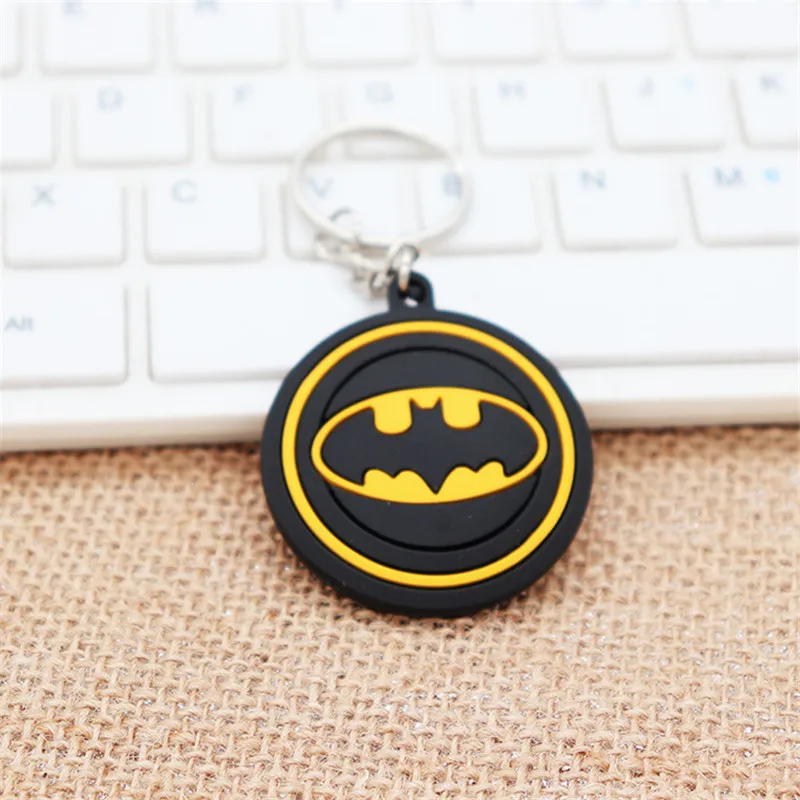 PVC Amine Cartoon Keychain Kids Child Gifts 5cm Size Cute KT Stitch Totoro and Hero Silicone Keyring Women Bag Car Keyholder | Украшения и