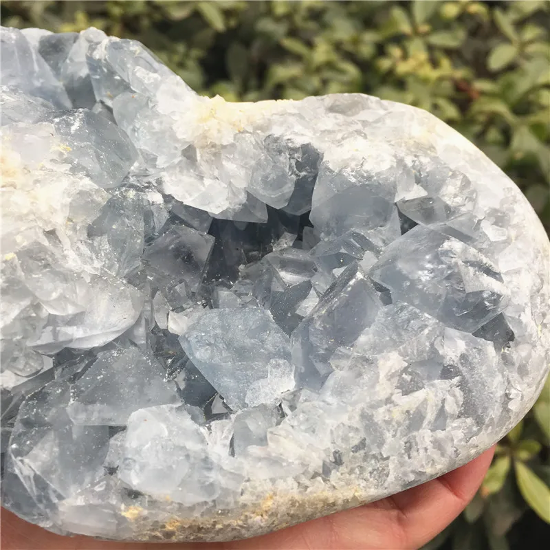 Большой натуральный Кианит кварцевый кристалл кластер сердце Druzy геоде образцы