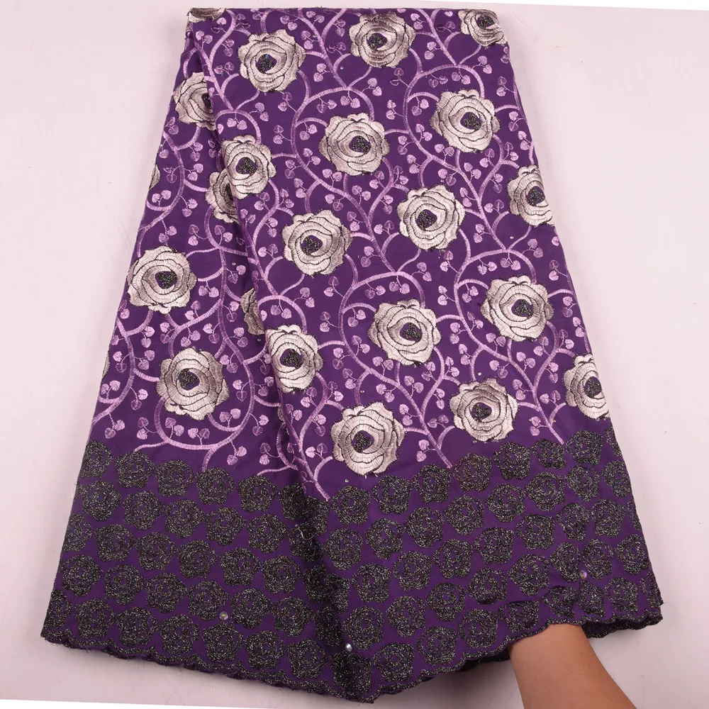 High Quality Swiss Voile Laces Switzerland African Dry Cotton Lace Fabric With Stones Nigerian For Party A1585 | Дом и сад