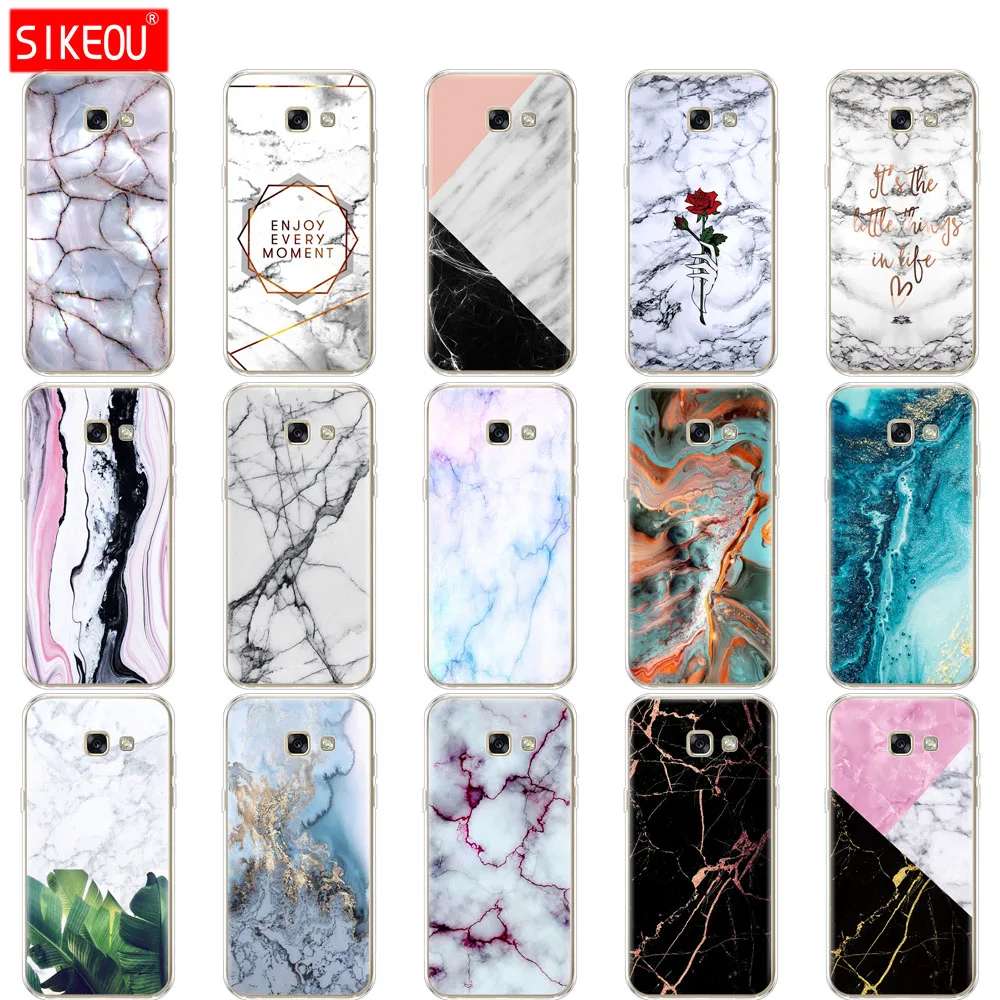 

Silicone phone case cover for Samsung Galaxy A3 A5 A7 2015 2016 2017 A500 A510 A520 A300 A310 A320 A700 A710 A720 marble fashion