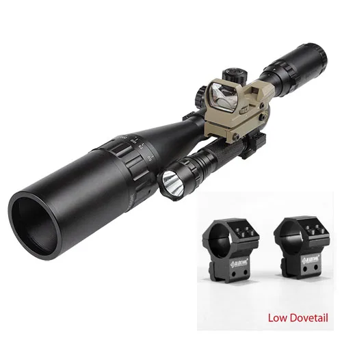 Low Dovetail Marcool EST 4-16X50 AOIRGBL luneta para rifle Red Dot Airsoft Air Rifle оптика пистолеты телескопический прицел цель Охота - Цвет: Low Dovetail