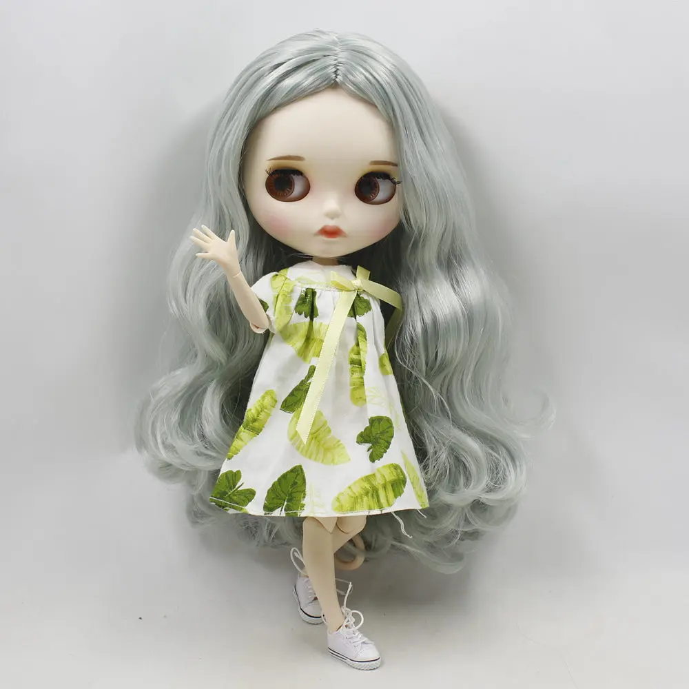 Ледяной DBS Blyth кукольные 30 см белая кожа светильник зеленый смешанный цвет