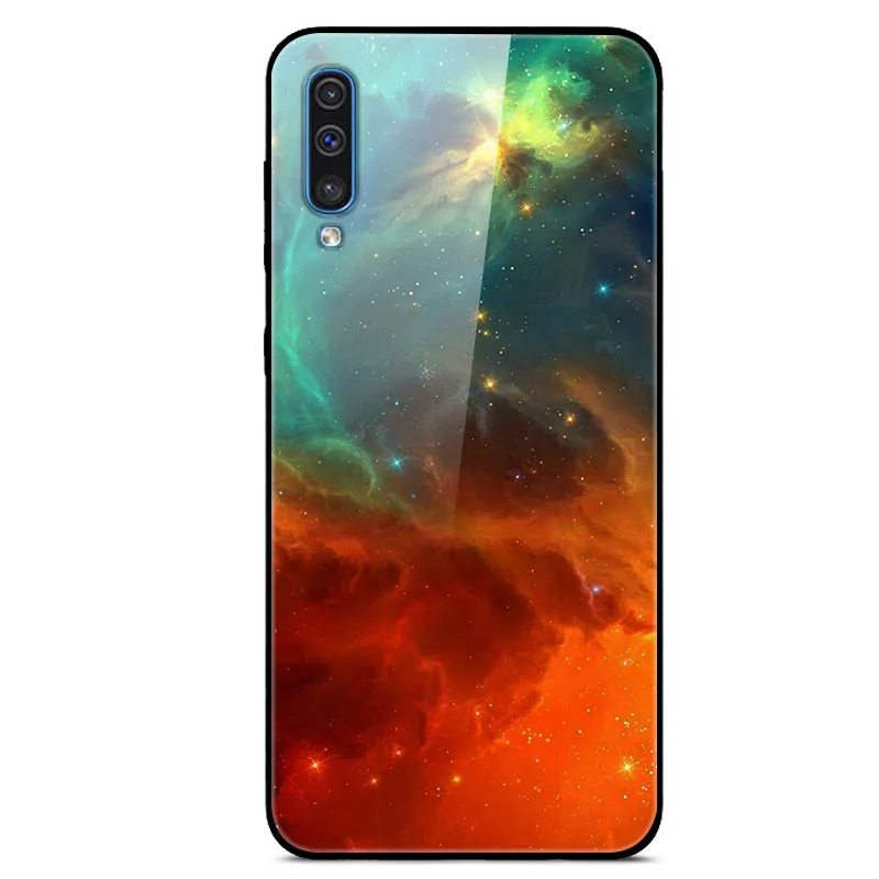 04 Закаленное Стекло чехол для samsung Galaxy A50 A70 A30 A10 A20 S10 плюс J4 J6 A7 A8 A9 S10E Чехол Мягкий бампер задний Чехол - Цвет: 04
