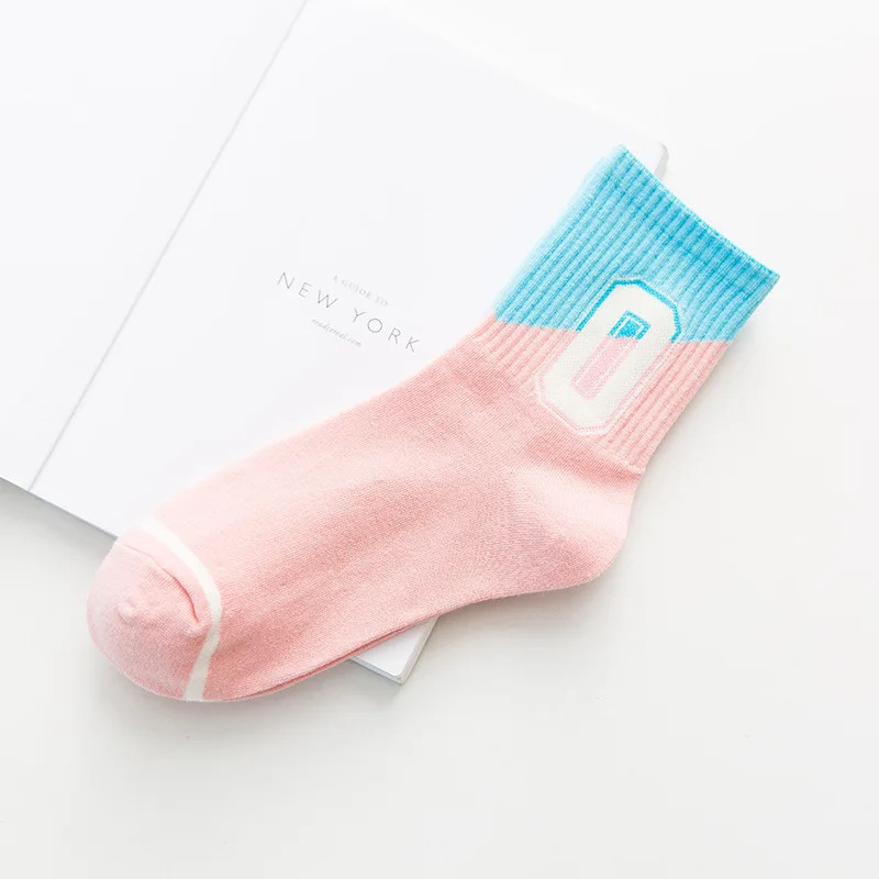 Autumn and Winter Cotton Number Stockings Basketball All Alphabet | Женская одежда