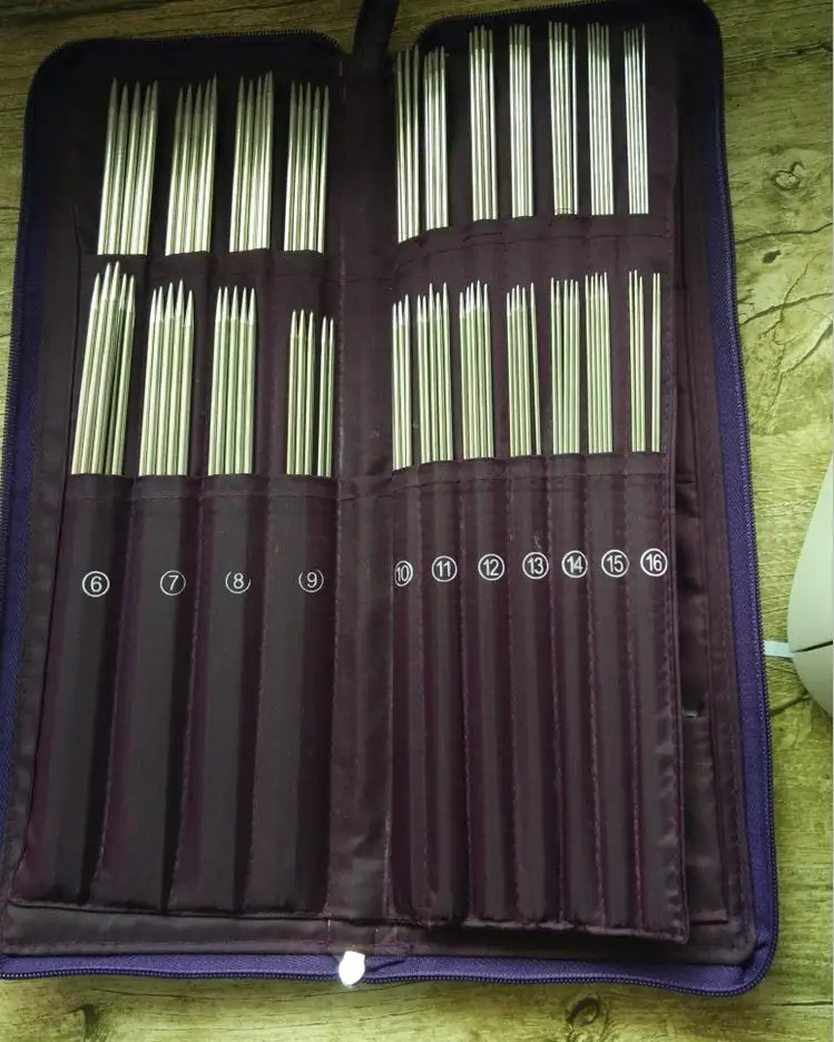 Набор вязаных двойных заостренных крючков из 5 вязальных игла инструмент для