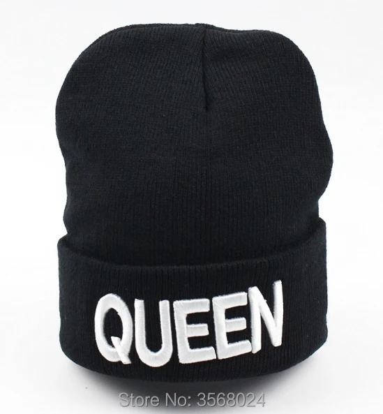 Зимние теплые вязаные шапки KING QUEEN Skullies &amp Beanies для взрослых и детей с объемной