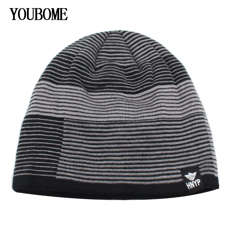 YOUBOME модные Skullies Beanies мужские вязаные шапки Мужские Зимние головные уборы для мужчин и женщин шапки s Bonnet теплые брендовые зимние шапки