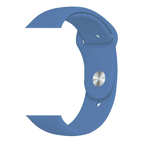 26-Ordinary blue Силиконовый ремешок для спортивных часов для apple watch, ремешок 42 мм, 38 мм, версия apple watch 5/4/3/2/1 браслет для iwatch 44 мм 40 мм резиновый ремешок для часов ремень - Цвет ремешка: 26-Ordinary blue