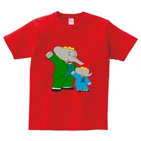 children funny elephant print t shirt kids summer animal short sleeve tshirts harajuku tees for boygirl o neck casual tops nn
