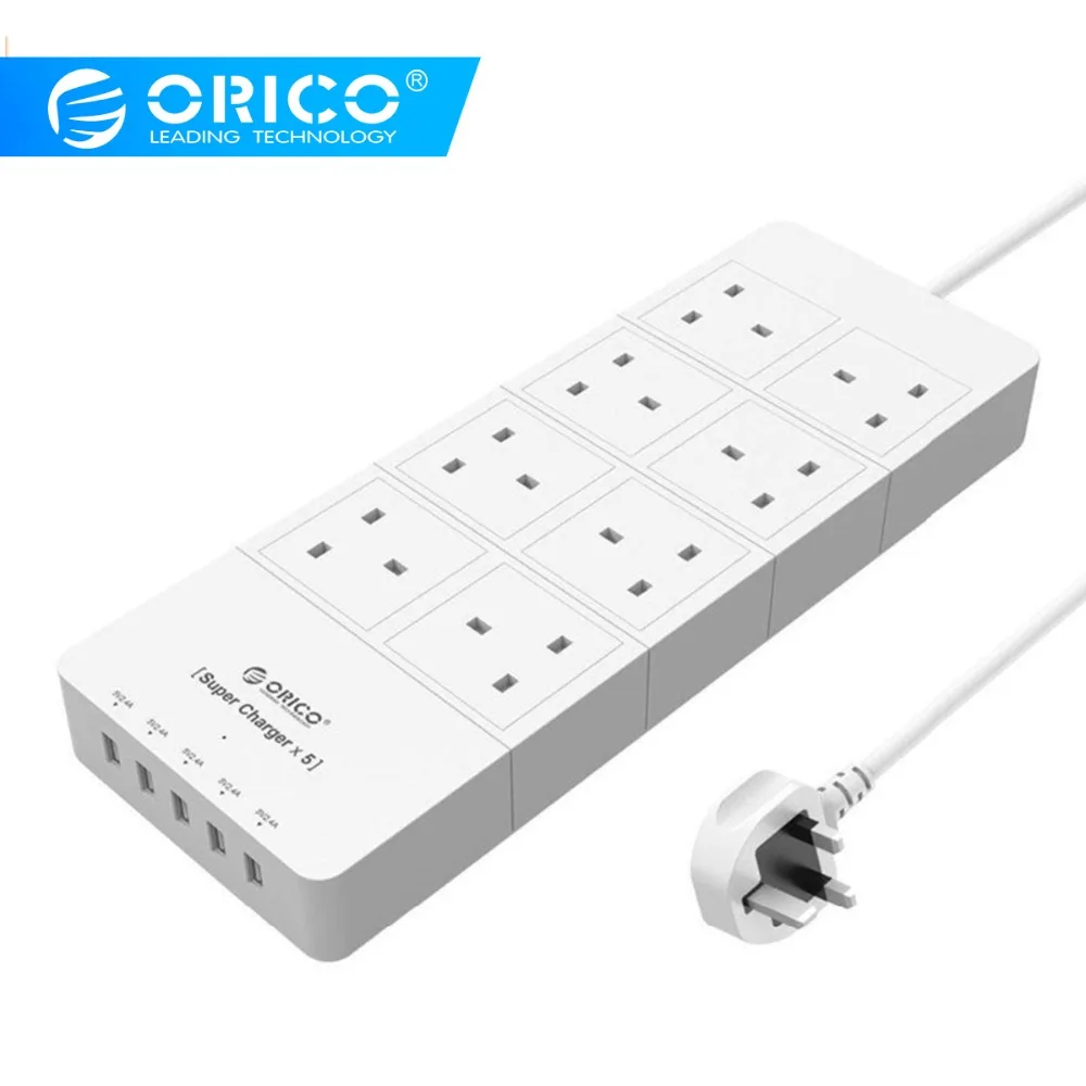 ORICO Мощность полосы 4/6/8 Порты и разъёмы USB розетки переменного тока настенная