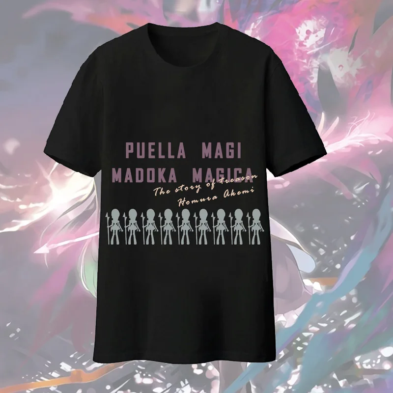 Футболка Puella Magi Madoka Magica Akemi Homura мужская хлопковая с коротким рукавом | Мужская
