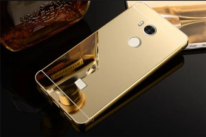 Для Xiaomi Redmi 4 Pro Prime чехол Роскошный металлический алюминиевый каркас+ зеркальная Пластиковая Задняя крышка 2 в 1 чехол для Xiaomi Redmi 4pro 32G